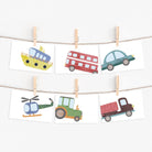 Set of 6 Transport Postcards - Dolly and Fred Designs