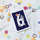 Space Age Birthday Card - Dolly and Fred Designs