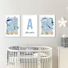 Under the Sea Initial Nursery Print Set - Dolly and Fred Designs