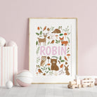 Woodland animal nursery print set - Dolly and Fred Designs