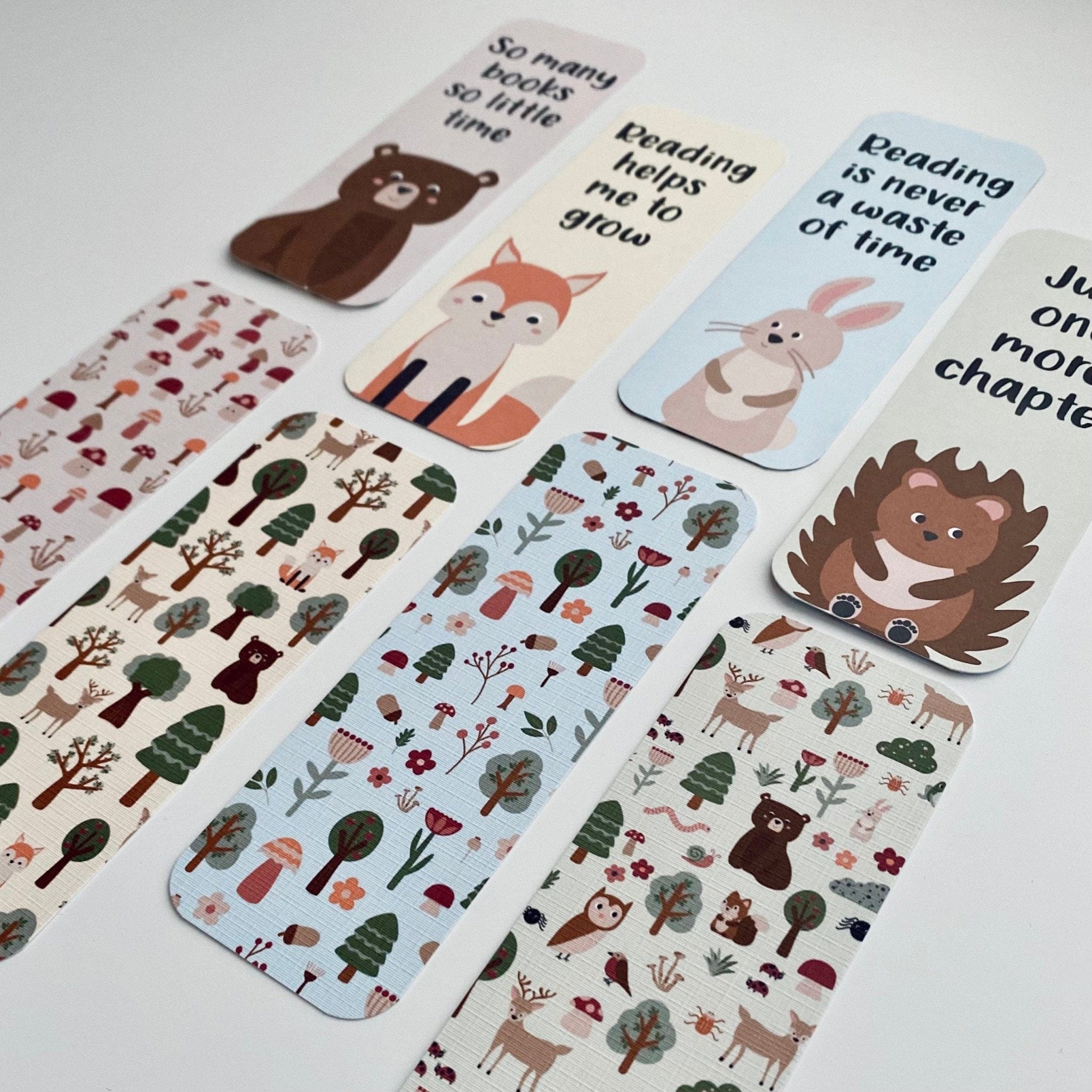 Woodland Themed Bookmarks - Dolly and Fred Designs