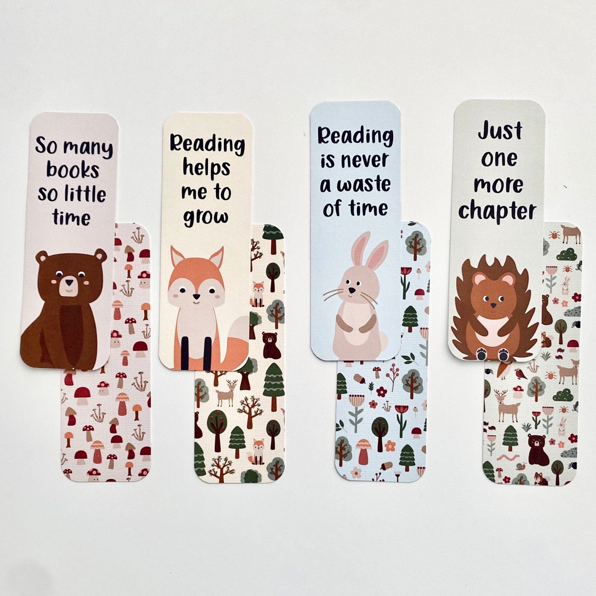 Woodland Themed Bookmarks - Dolly and Fred Designs