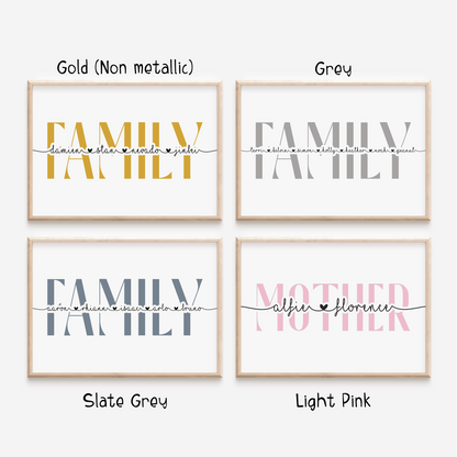 Personalised Family Print