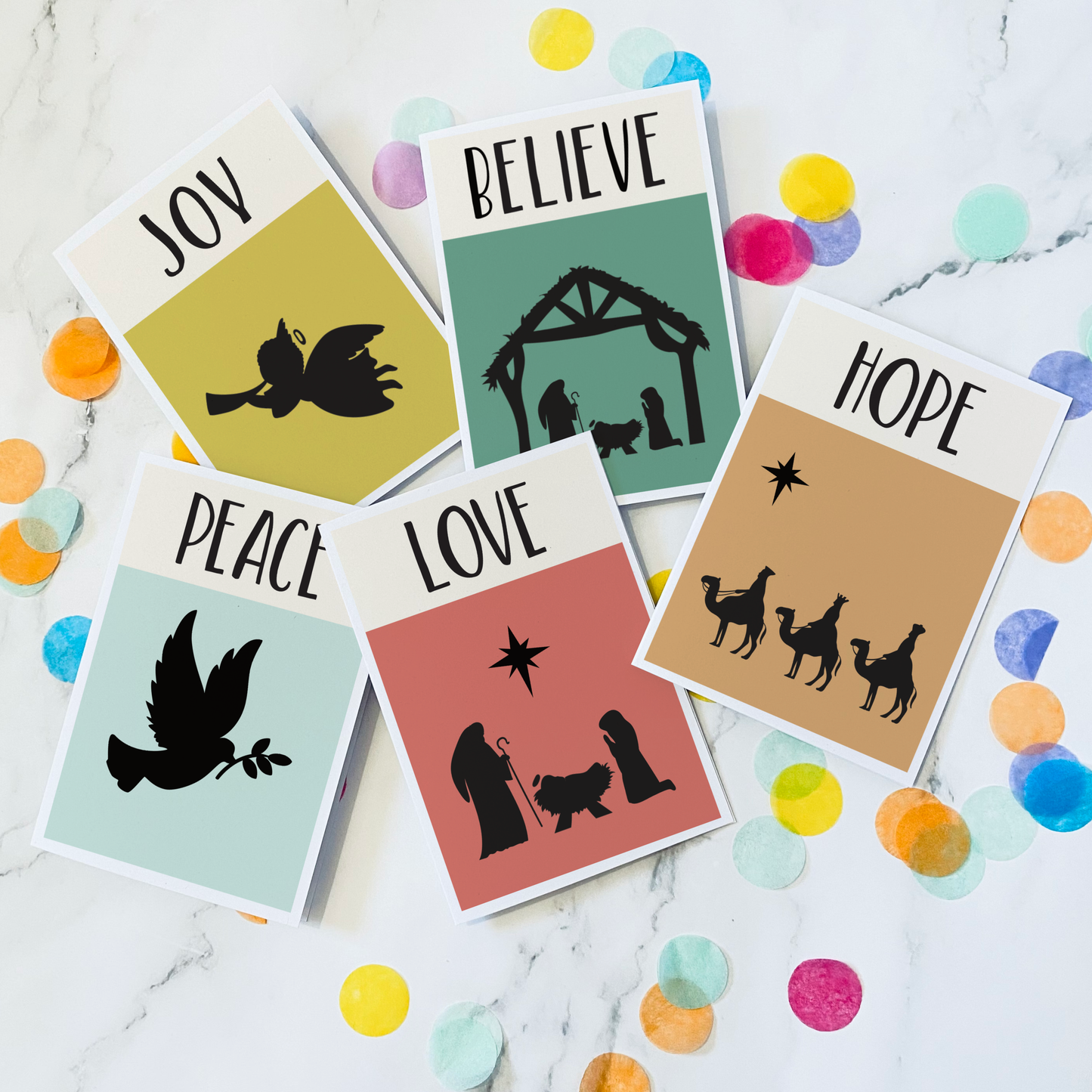 Pack of 10 Nativity Christmas Cards