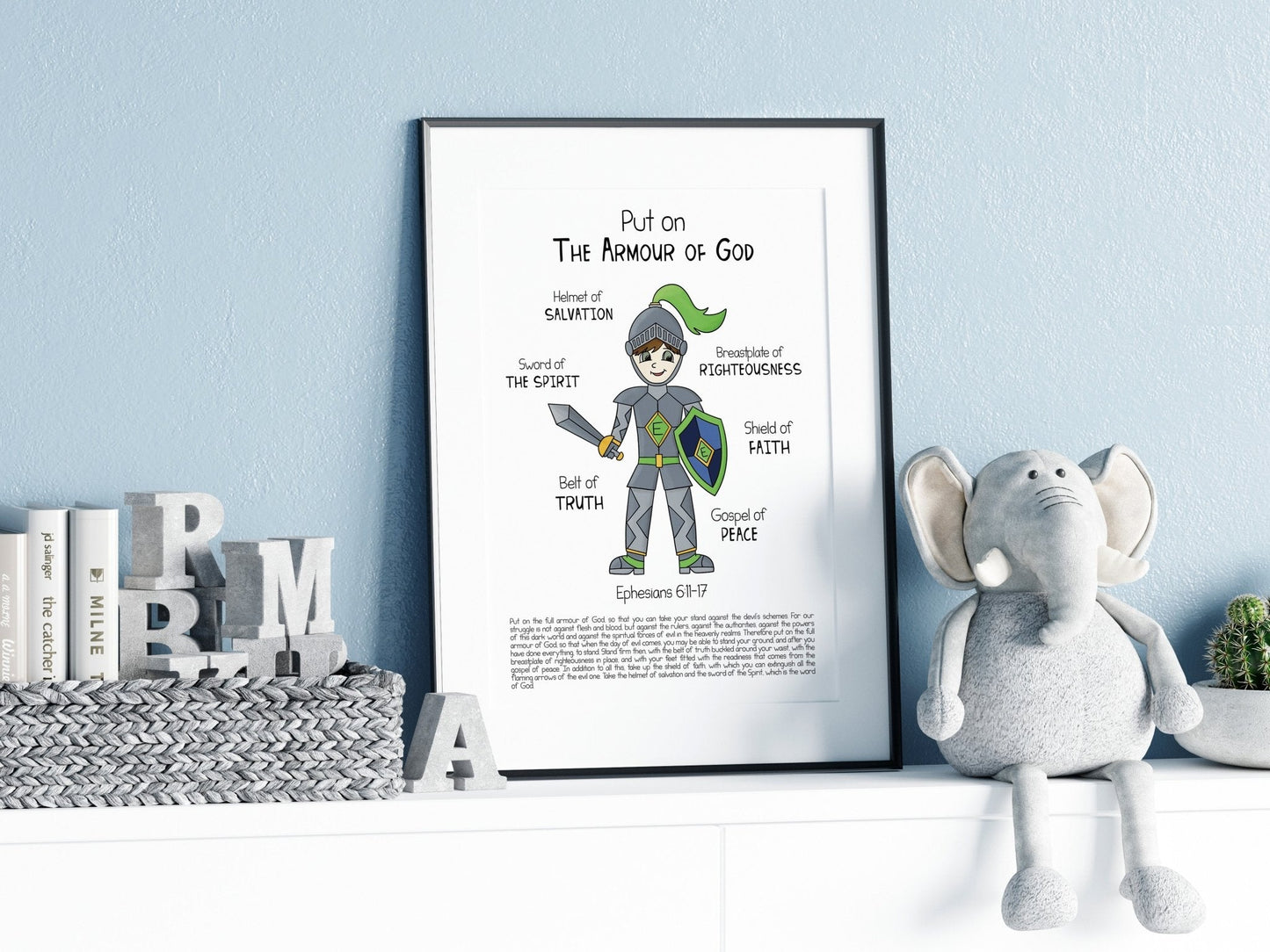 Armour of God Bible Verse Print - Dolly and Fred Designs