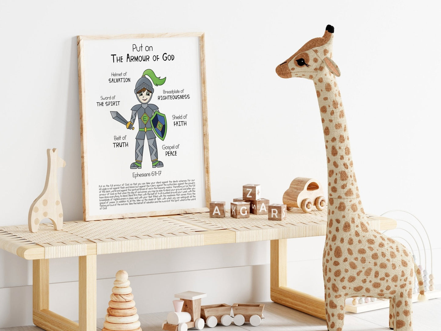 Armour of God Bible Verse Print - Dolly and Fred Designs