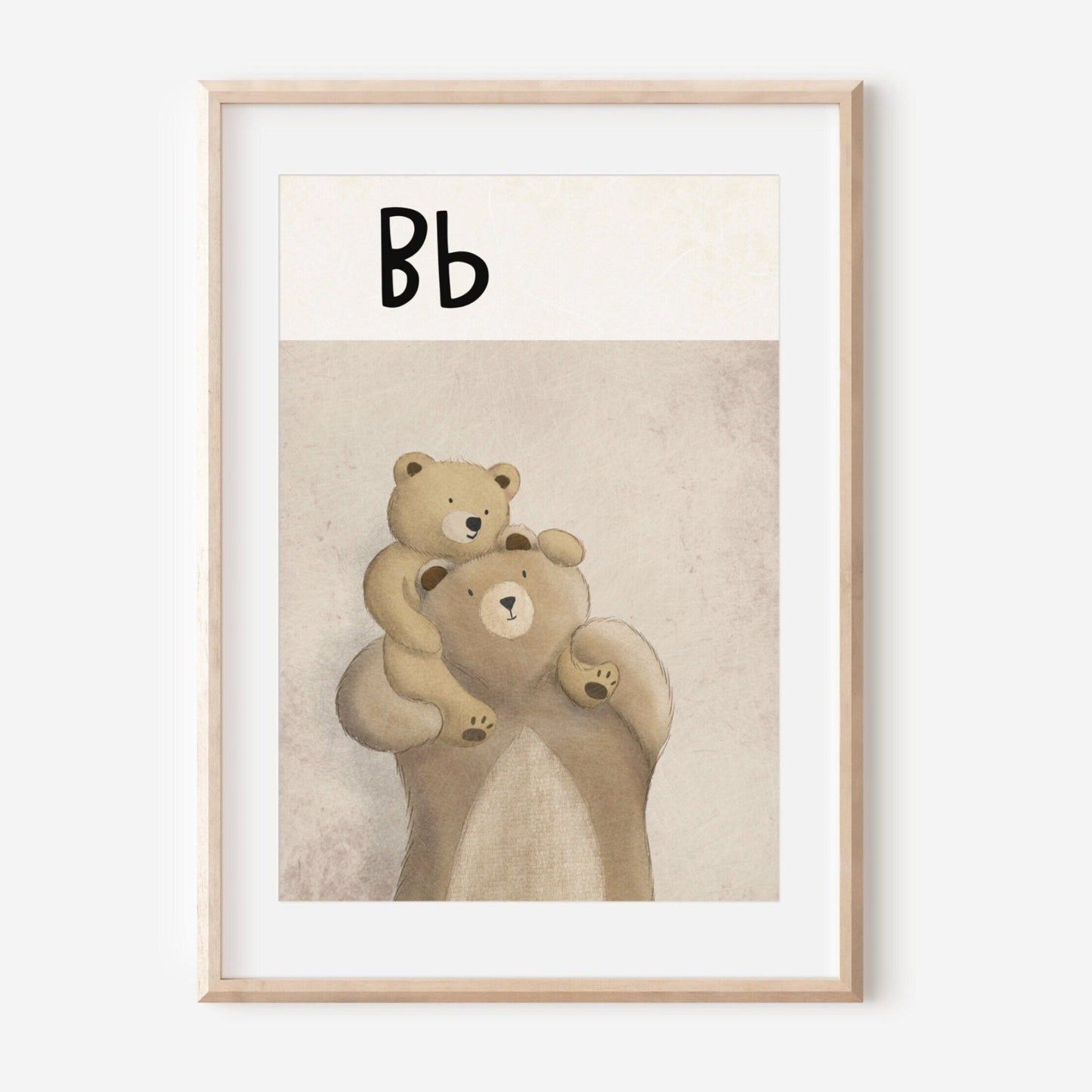 Bear nursery print - Dolly and Fred Designs