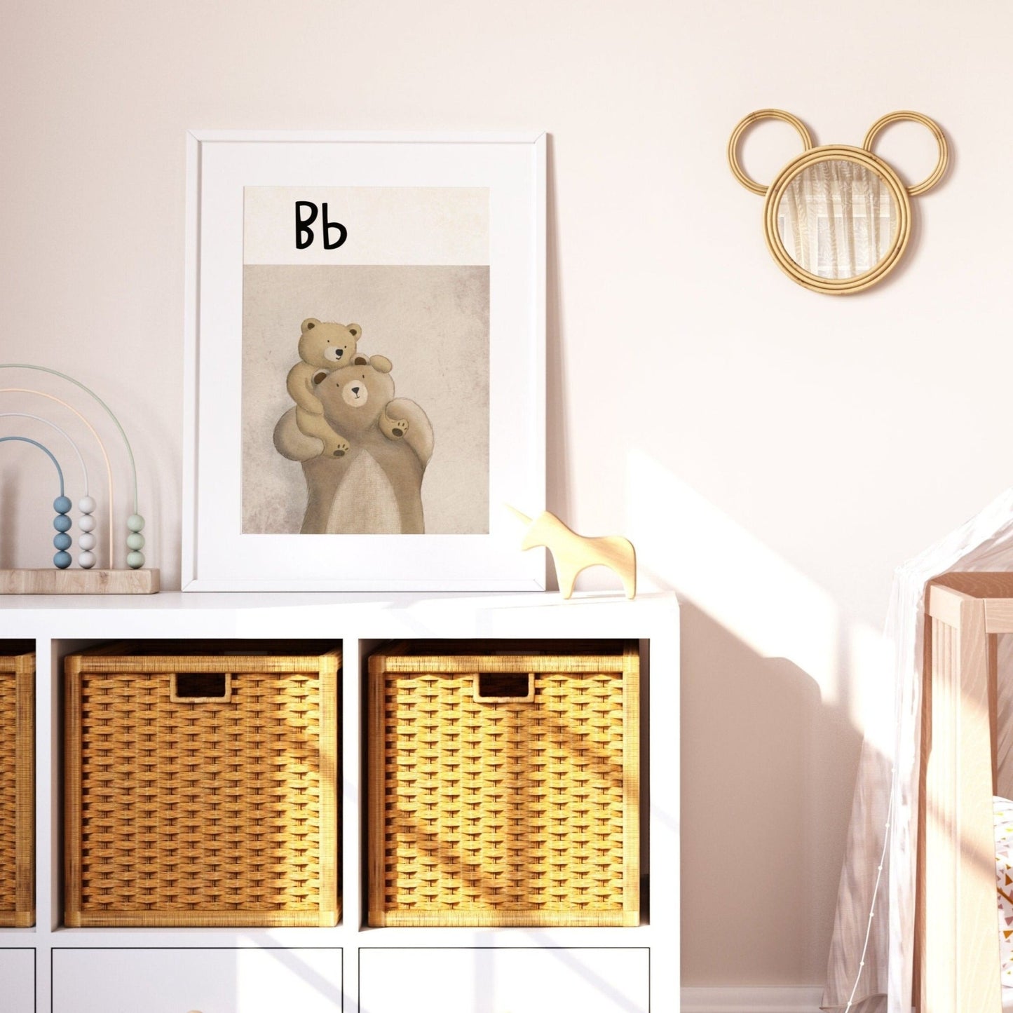 Bear nursery print - Dolly and Fred Designs