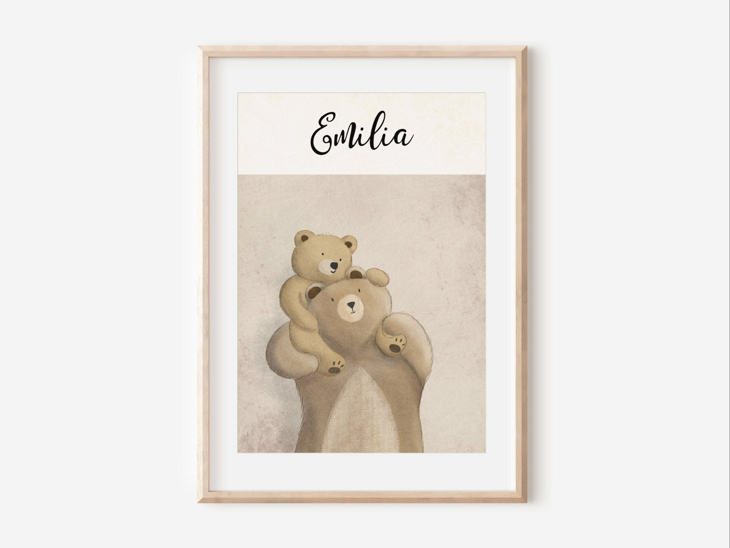 Bear nursery print - Dolly and Fred Designs