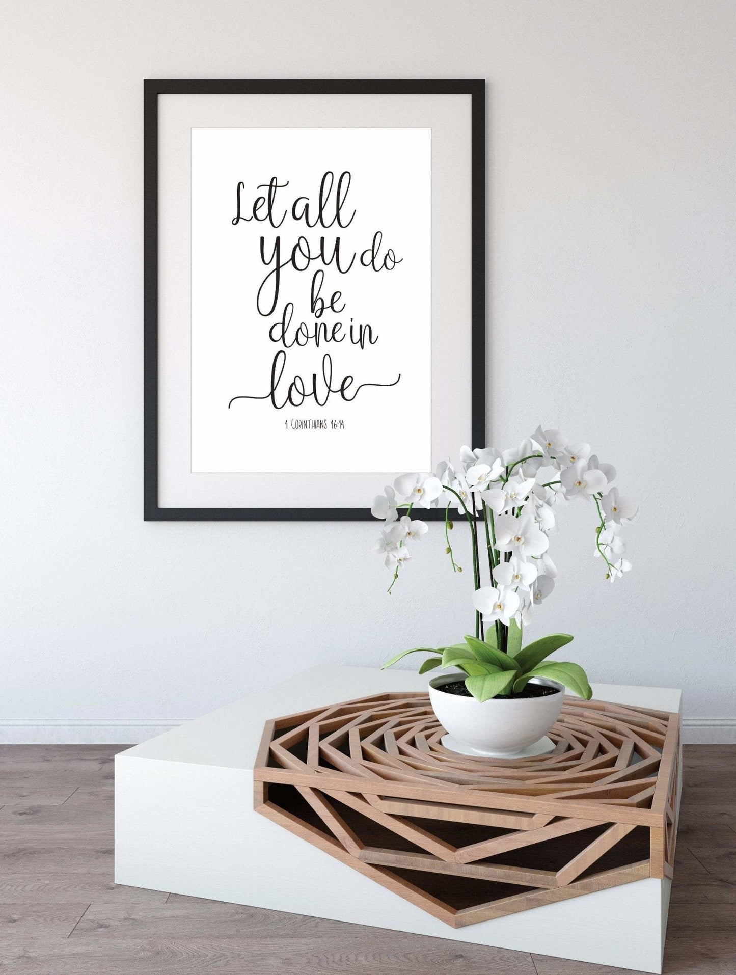 Bible verse wedding print - Dolly and Fred Designs