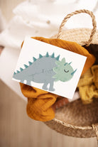 Blue and green dinosaur Postcards - Dolly and Fred Designs