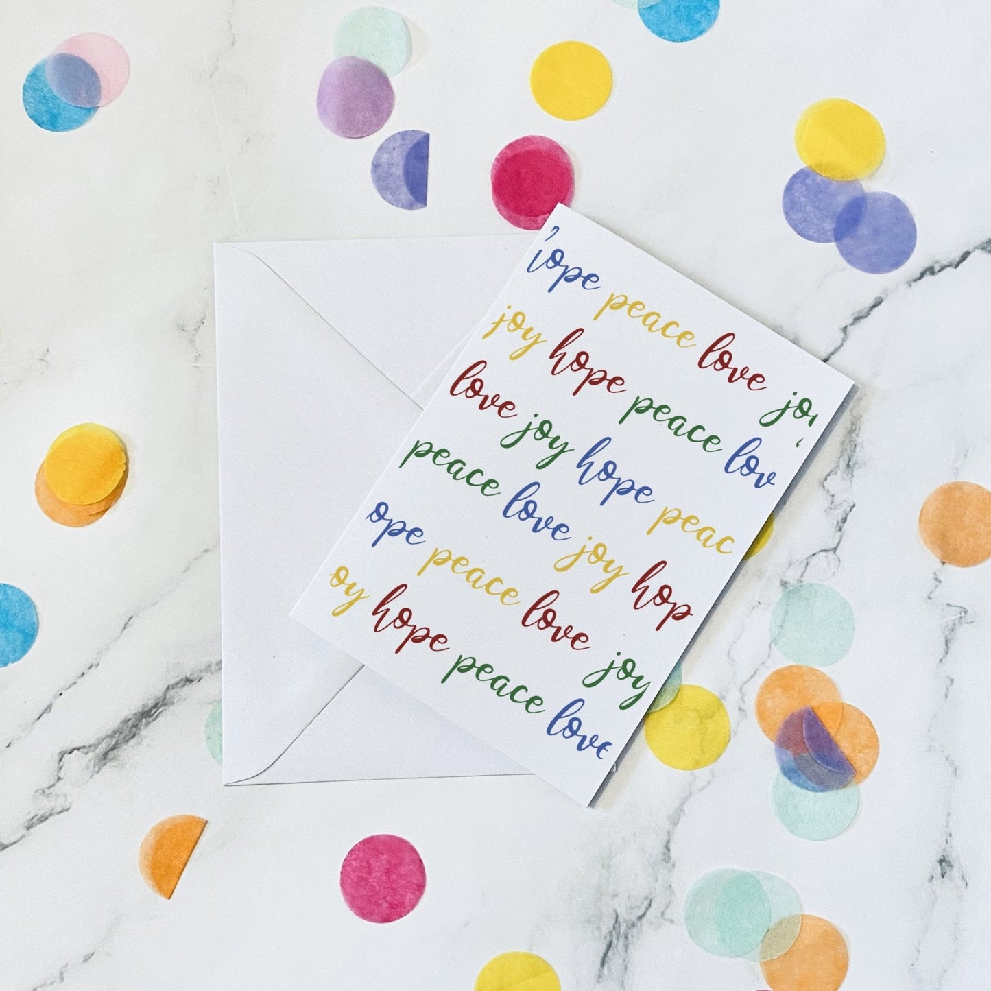 Bright and bold christmas card - Dolly and Fred Designs