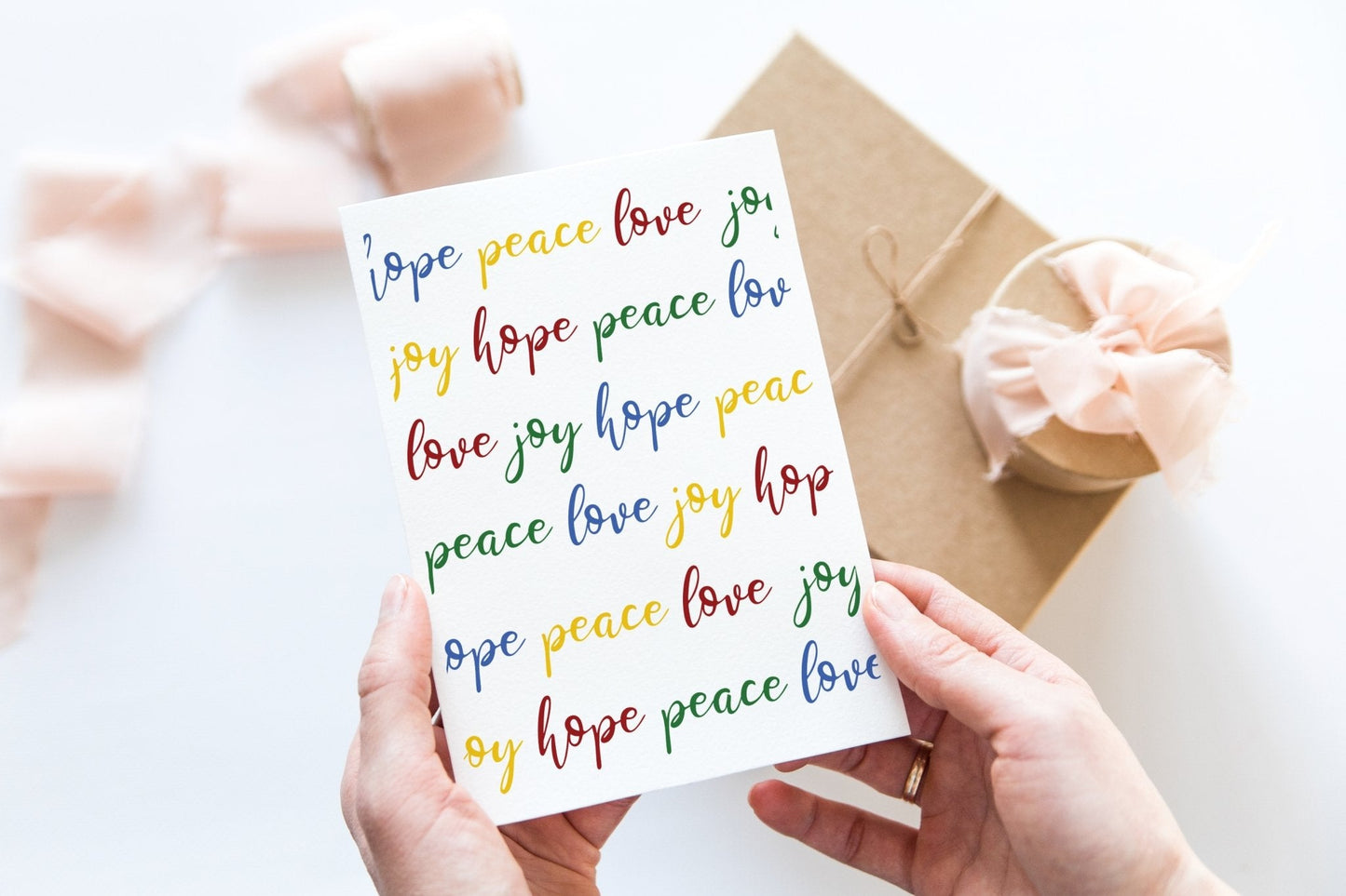 Bright and bold christmas card - Dolly and Fred Designs