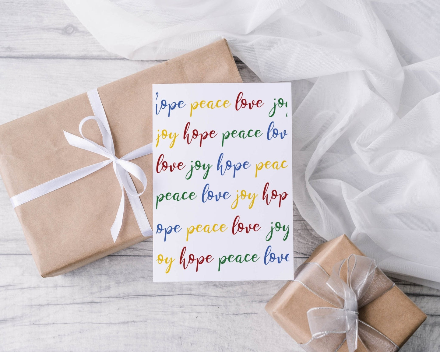 Bright and bold christmas card - Dolly and Fred Designs