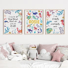 Bright Ocean Animals Bible Verse Nursery Print set - Dolly and Fred Designs