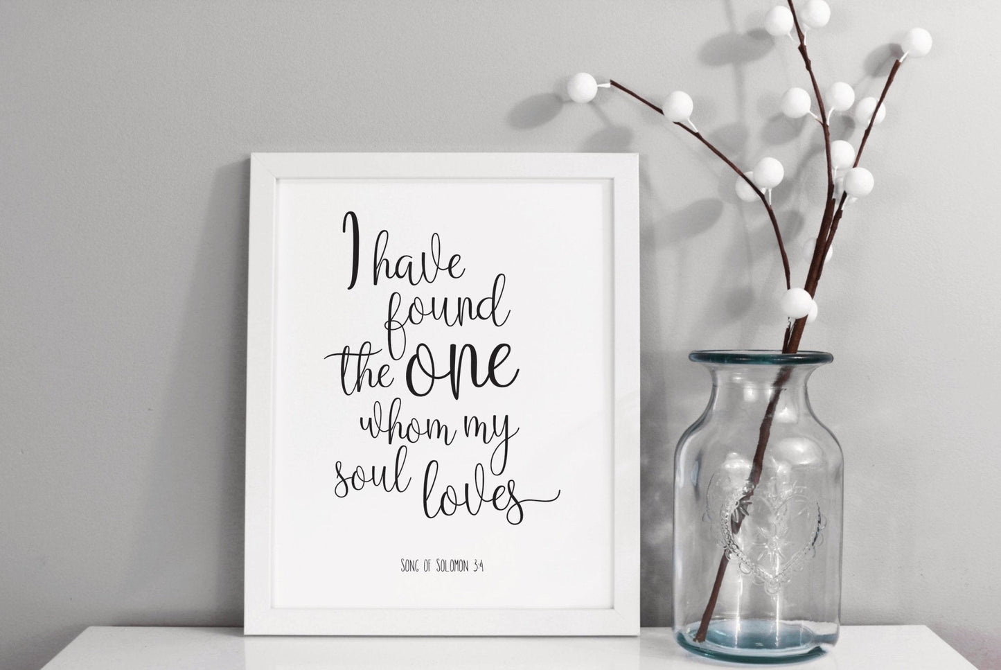 Christian Verse Anniversary Print - Dolly and Fred Designs