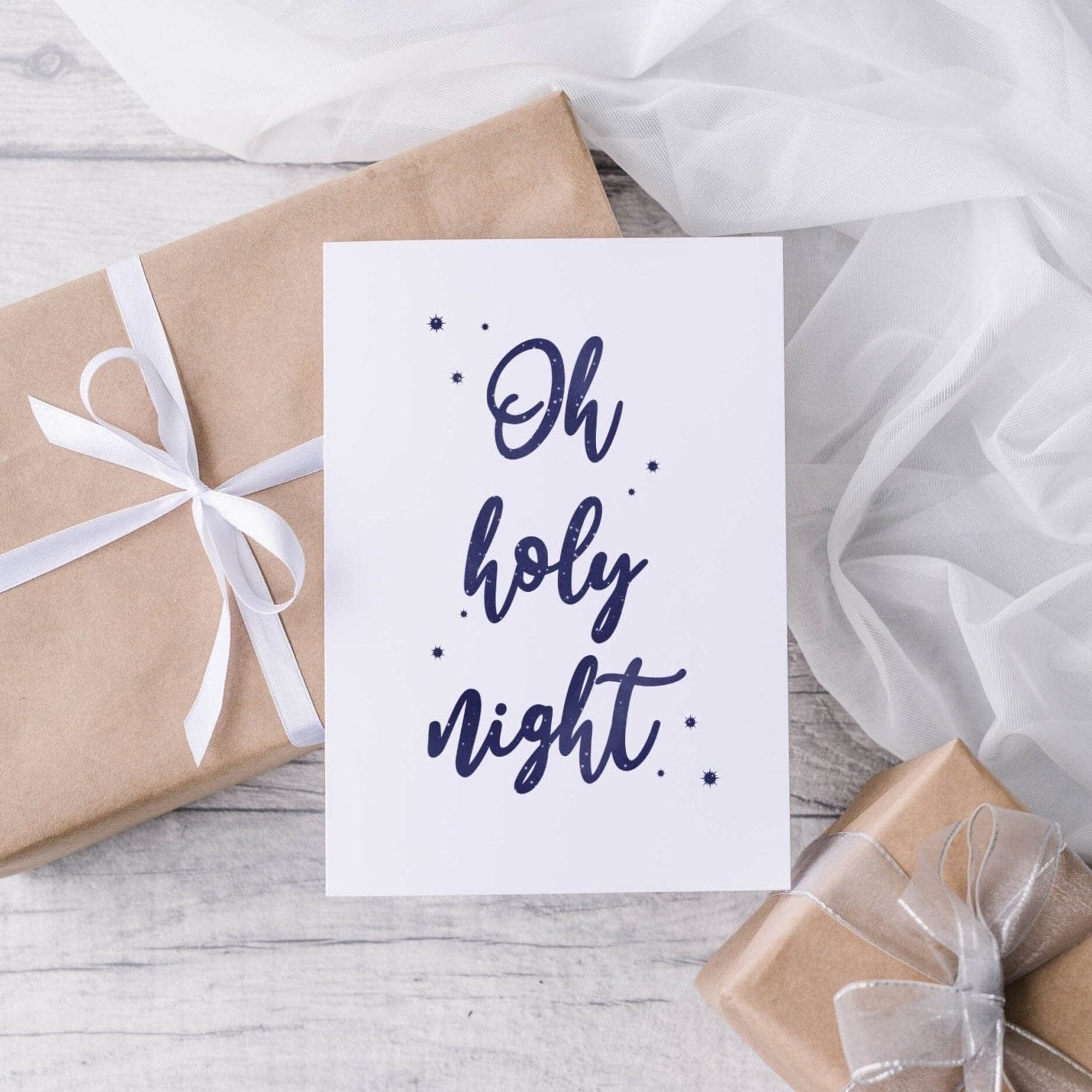 Christmas Carols Card 5 pack - Dolly and Fred Designs