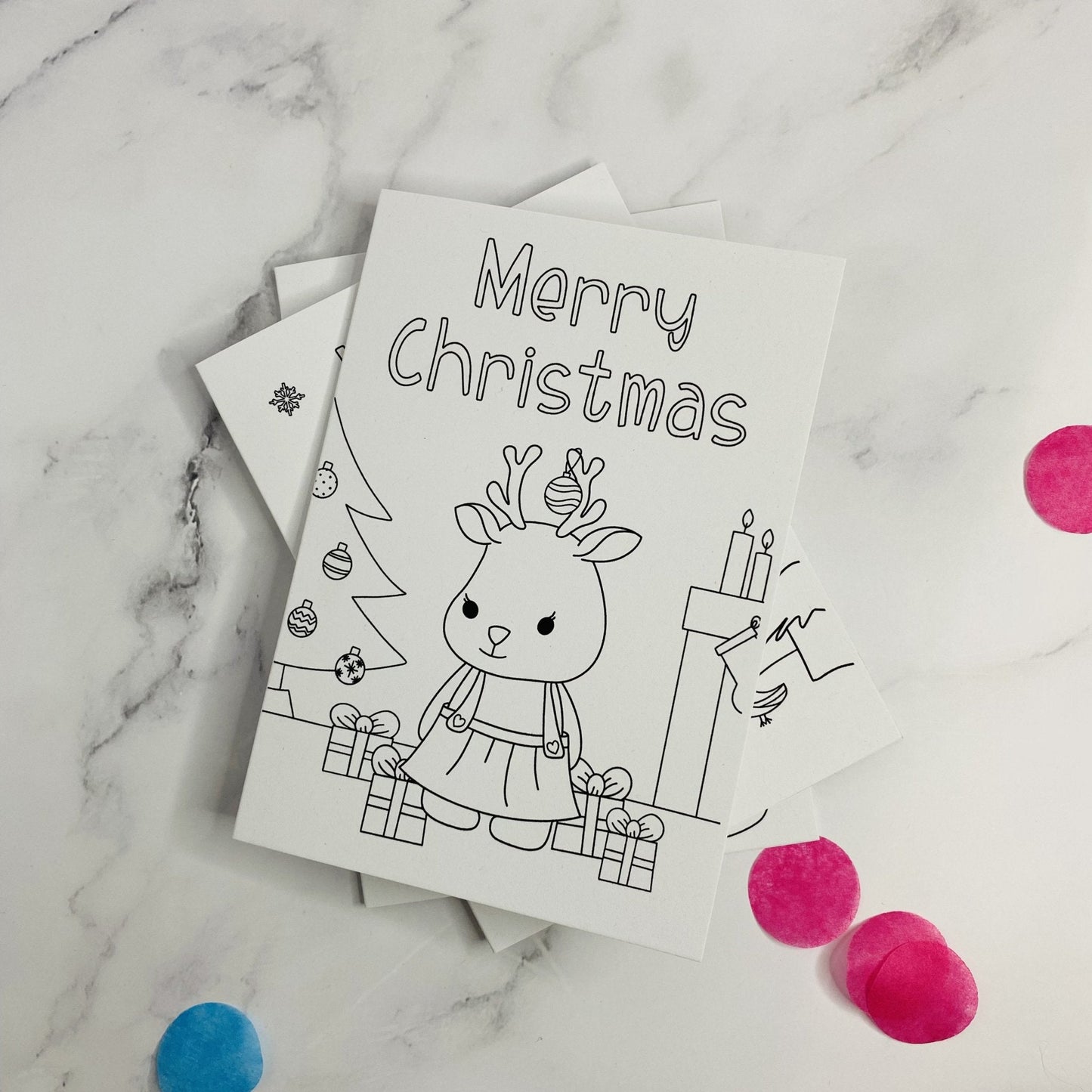 Christmas Reindeer Stationery Gift Box - Dolly and Fred Designs