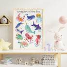 Creatures of the Sea Nursery Print - Dolly and Fred Designs