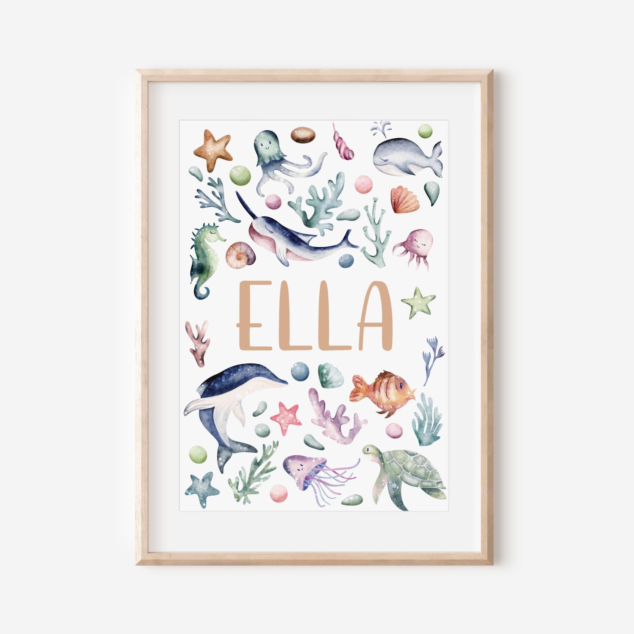 Custom Under the Sea Nursery Print - Dolly and Fred Designs