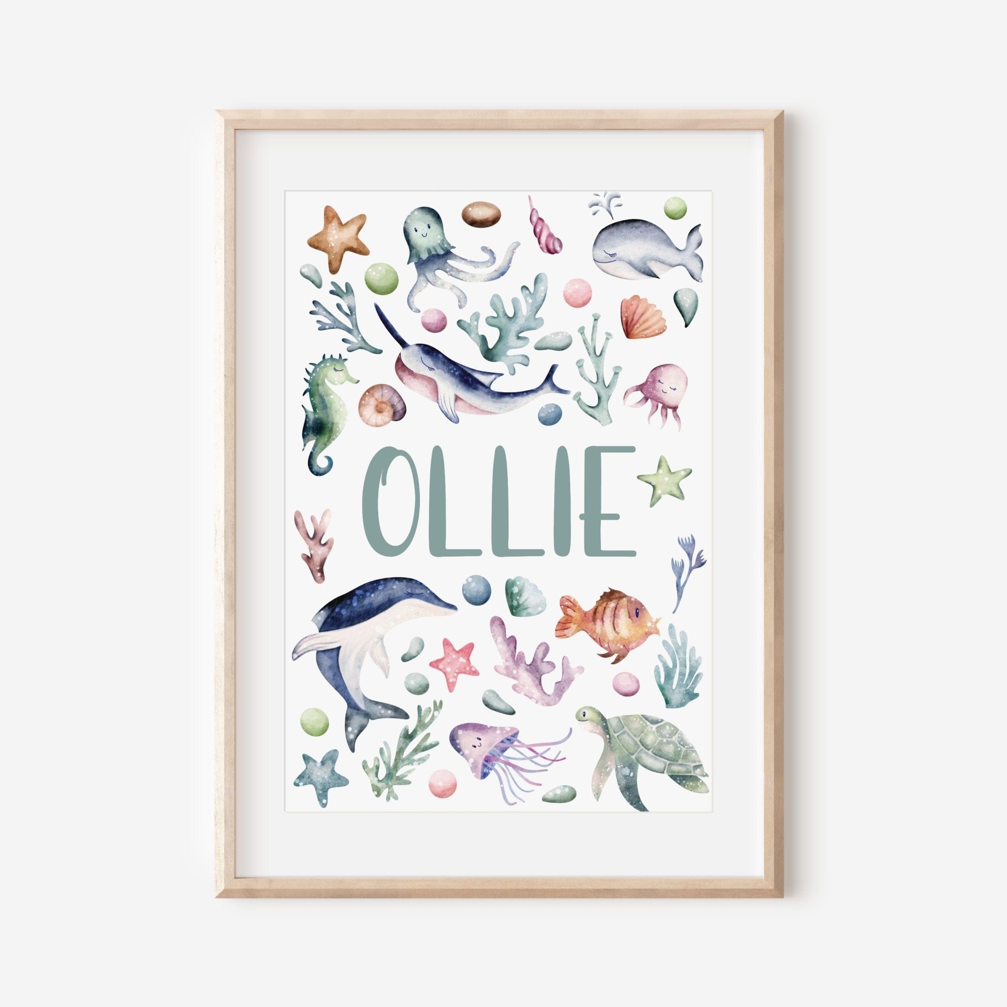 Custom Under the Sea Nursery Print - Dolly and Fred Designs