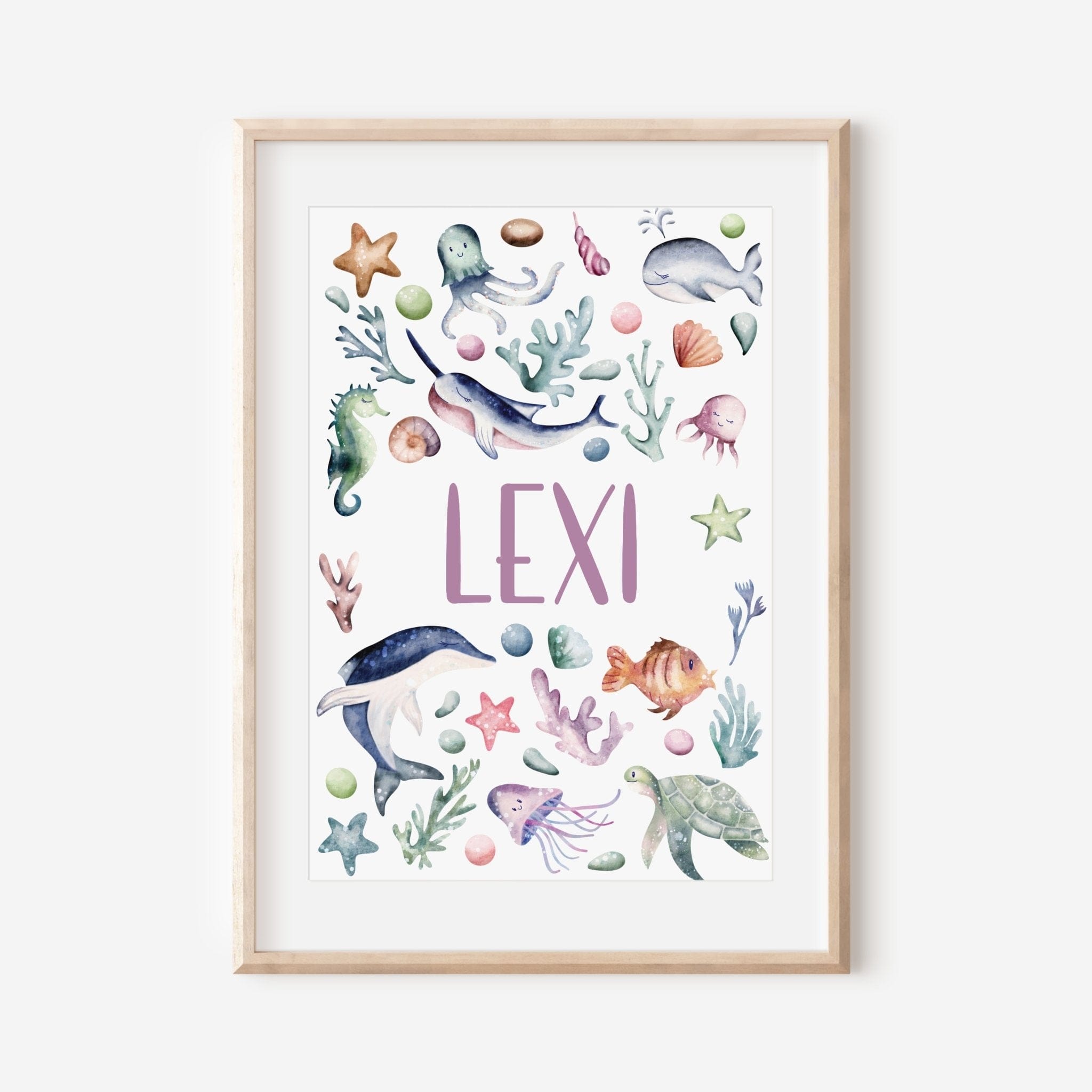 Custom Under the Sea Nursery Print - Dolly and Fred Designs