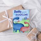 Daddy and baby Dinosaur Fathers Day Card - Dolly and Fred Designs