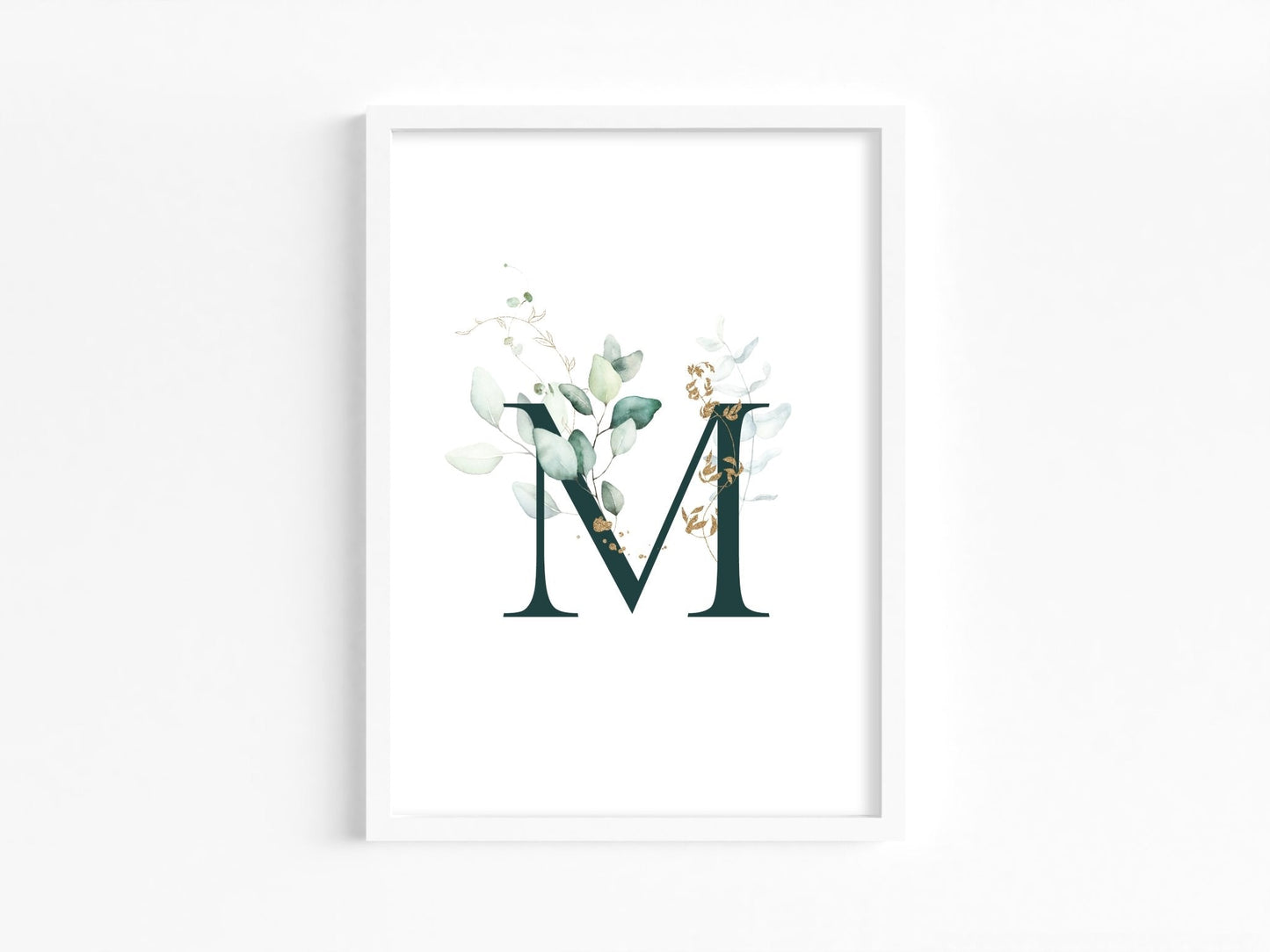 Eucalyptus Monogram Print Set - Dolly and Fred Designs