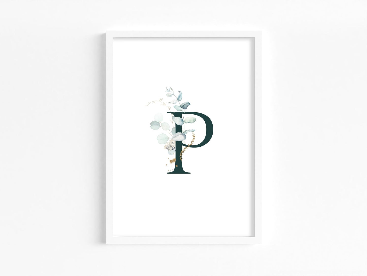 Eucalyptus Monogram Print Set - Dolly and Fred Designs