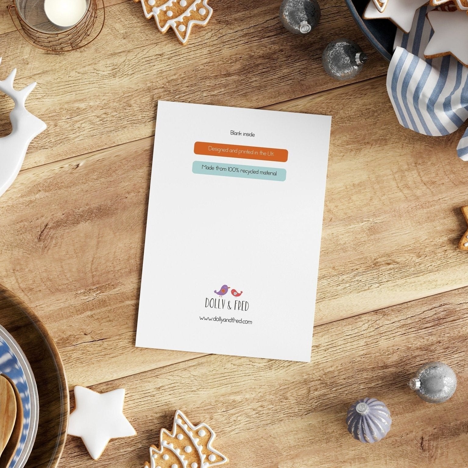 Festive Woodland Christmas Card Pack - Dolly and Fred Designs