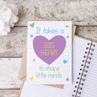 Heartfelt Thank you Teacher Card - Dolly and Fred Designs