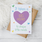 Heartfelt Thank you Teacher Card - Dolly and Fred Designs