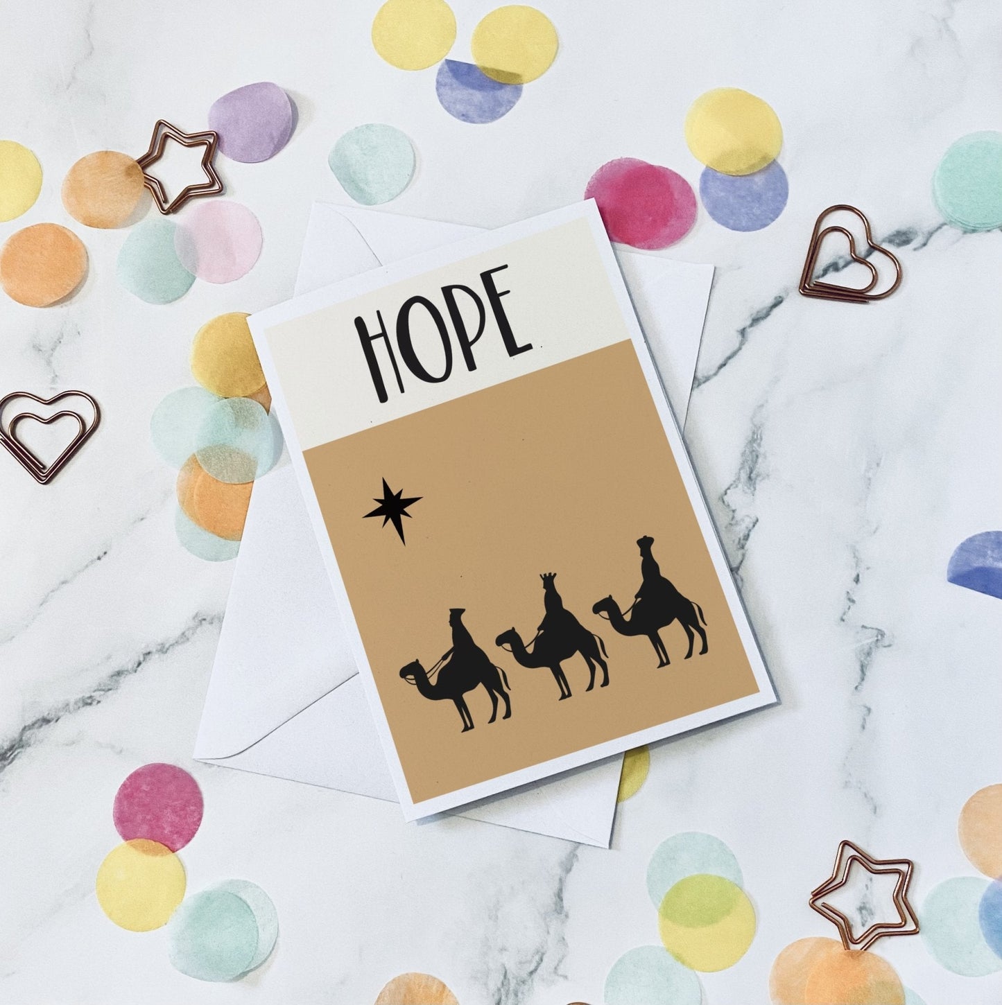 Hope Nativity scene christmas card - Dolly and Fred Designs