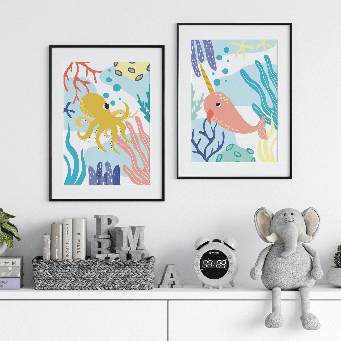 Illustrated Ocean Print Set - Dolly and Fred Designs