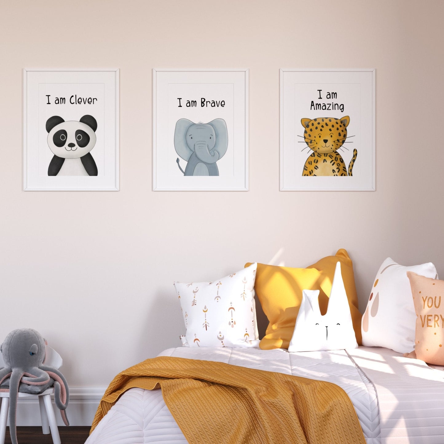 Jungle Affirmation print set of 6 - Dolly and Fred Designs