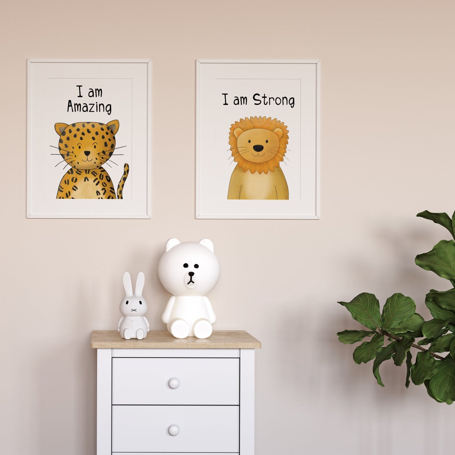 Jungle Motivational print set of 9 - Dolly and Fred Designs