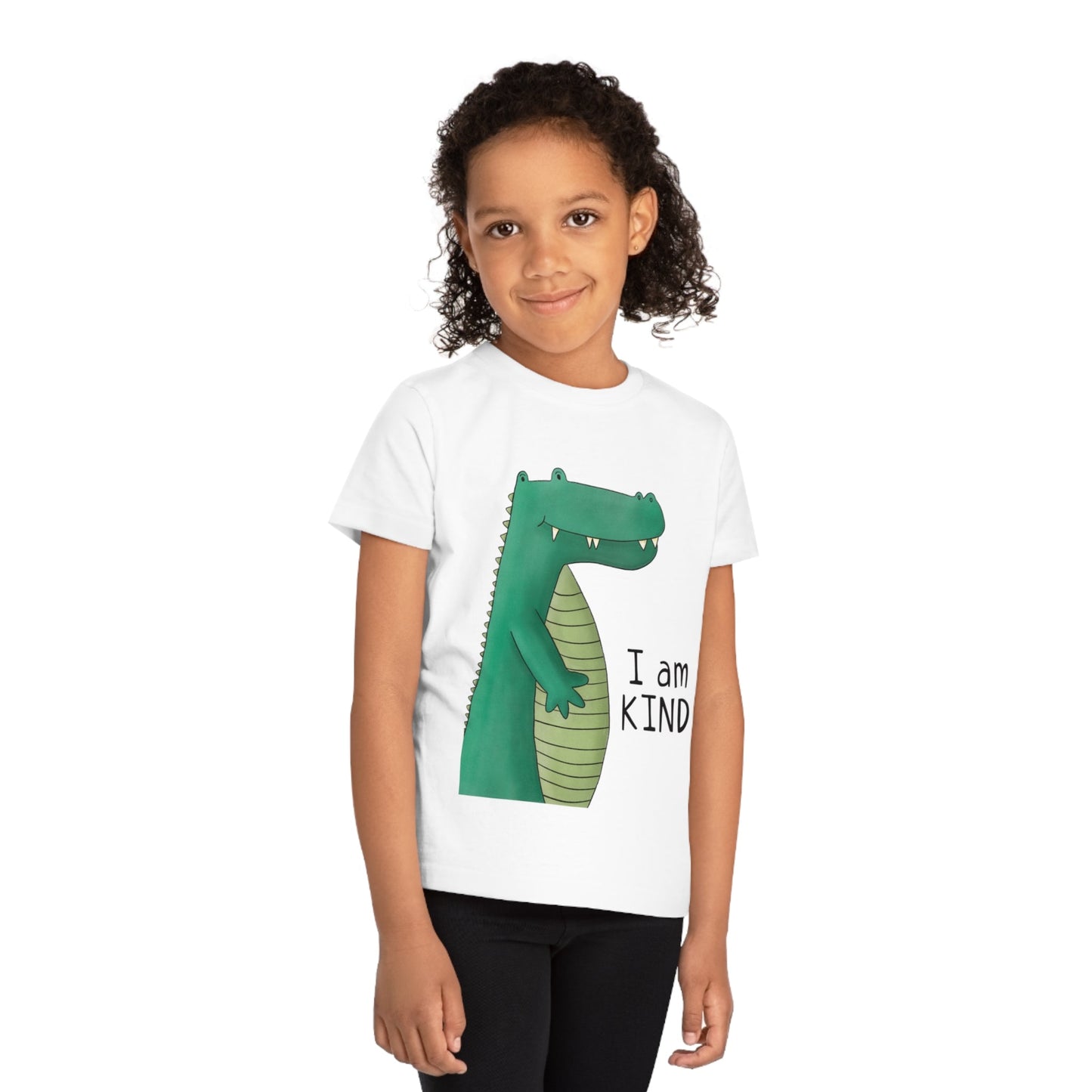 Kids I am Kind Crocoldile Tshirt - Dolly and Fred Designs