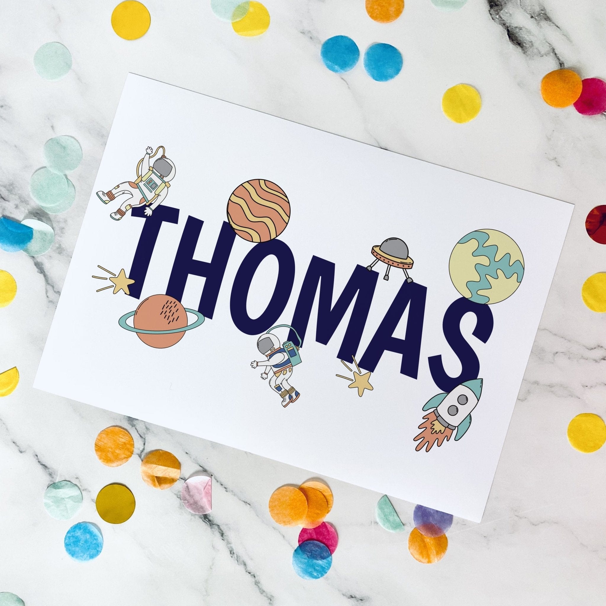 Landscape Name Space Print - Dolly and Fred Designs