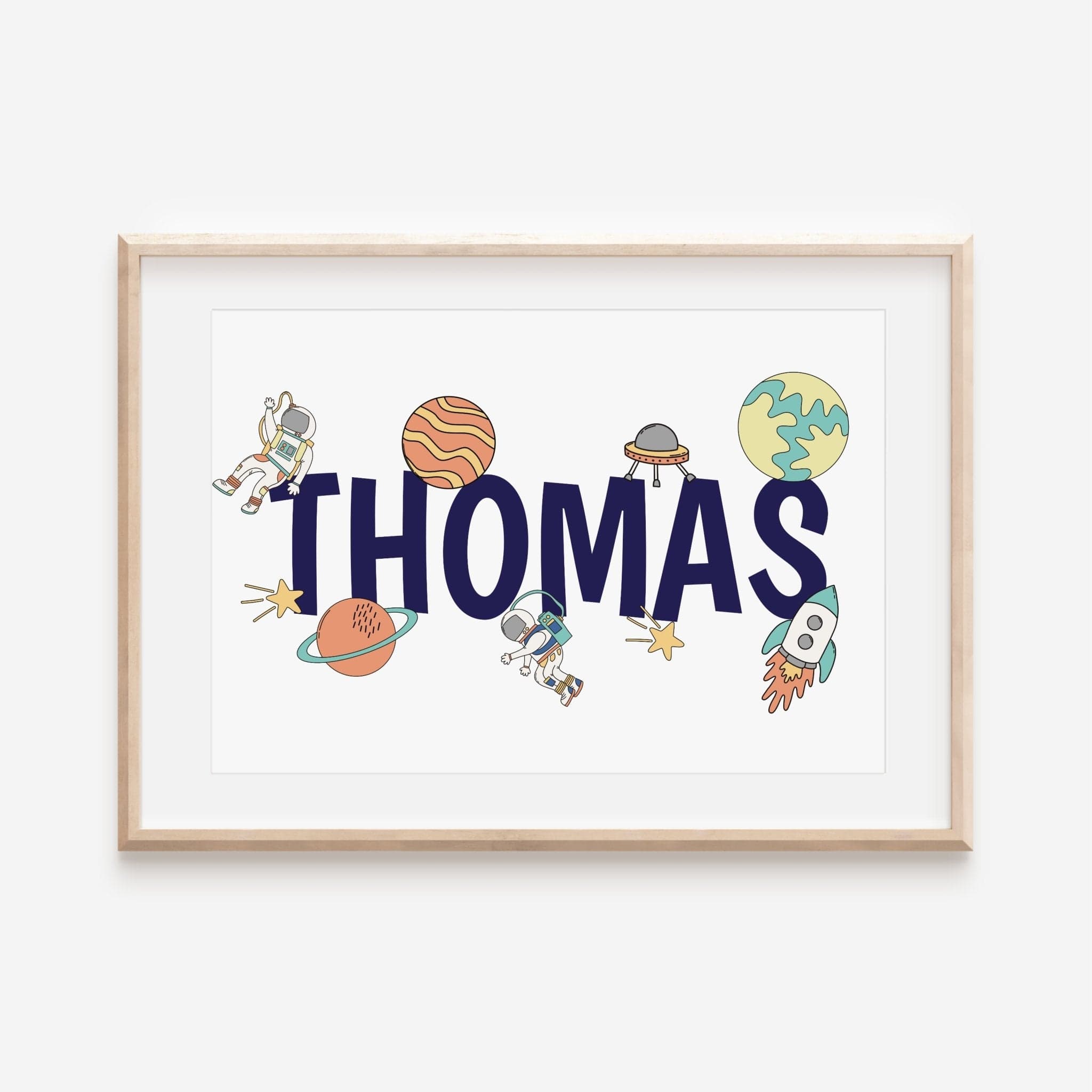 Landscape Name Space Print - Dolly and Fred Designs