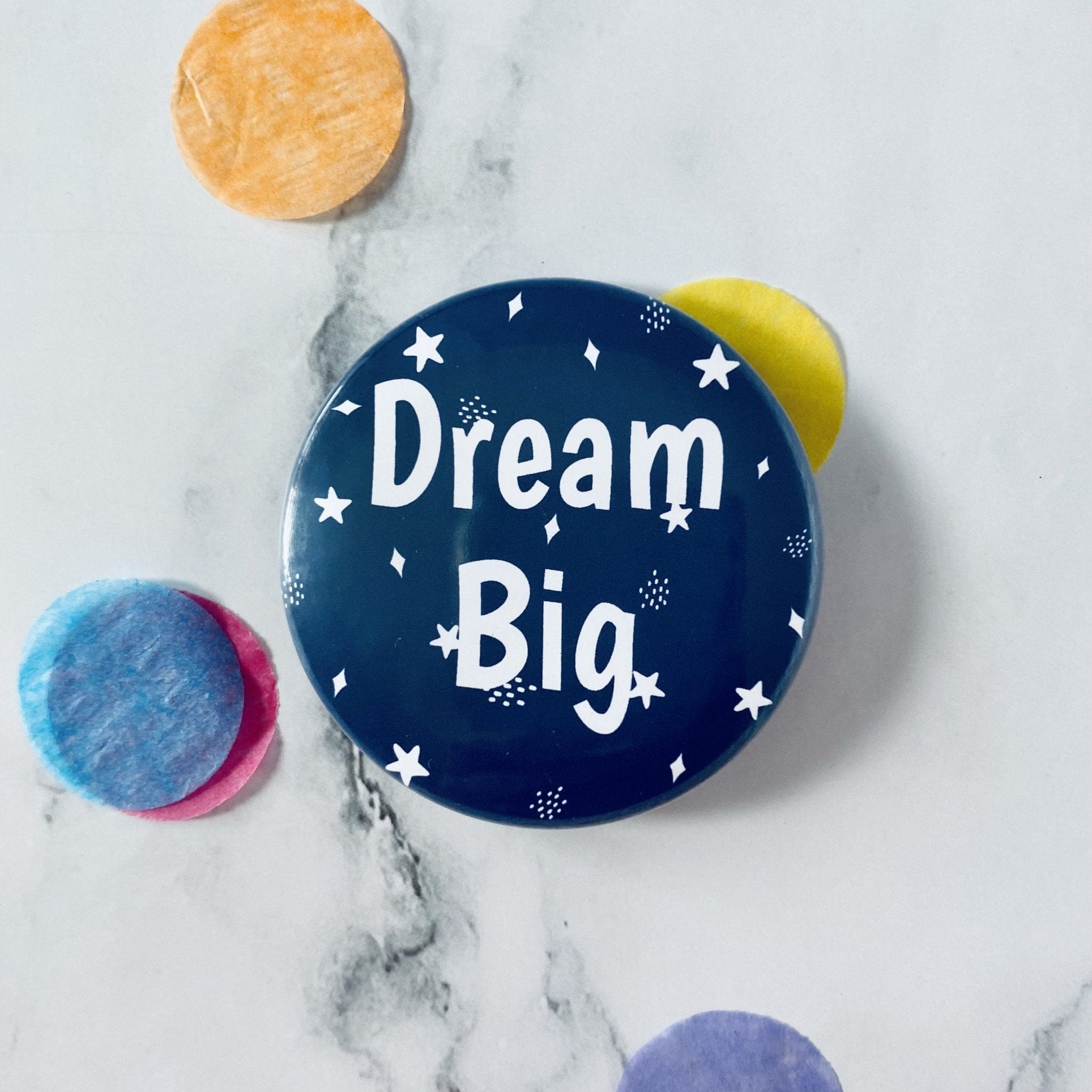 Navy Dream Big Badge - Dolly and Fred Designs