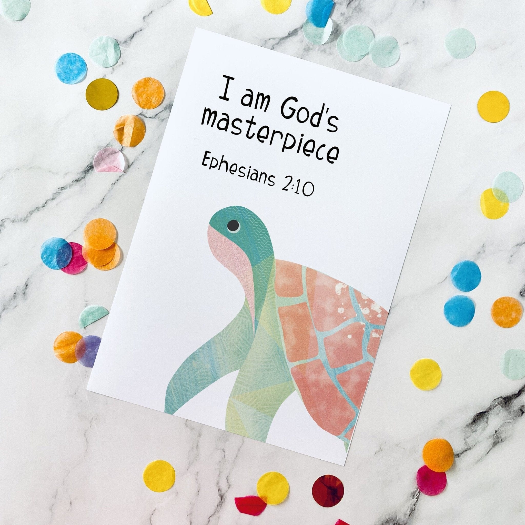 Ocean animal bible verse prints - Dolly and Fred Designs