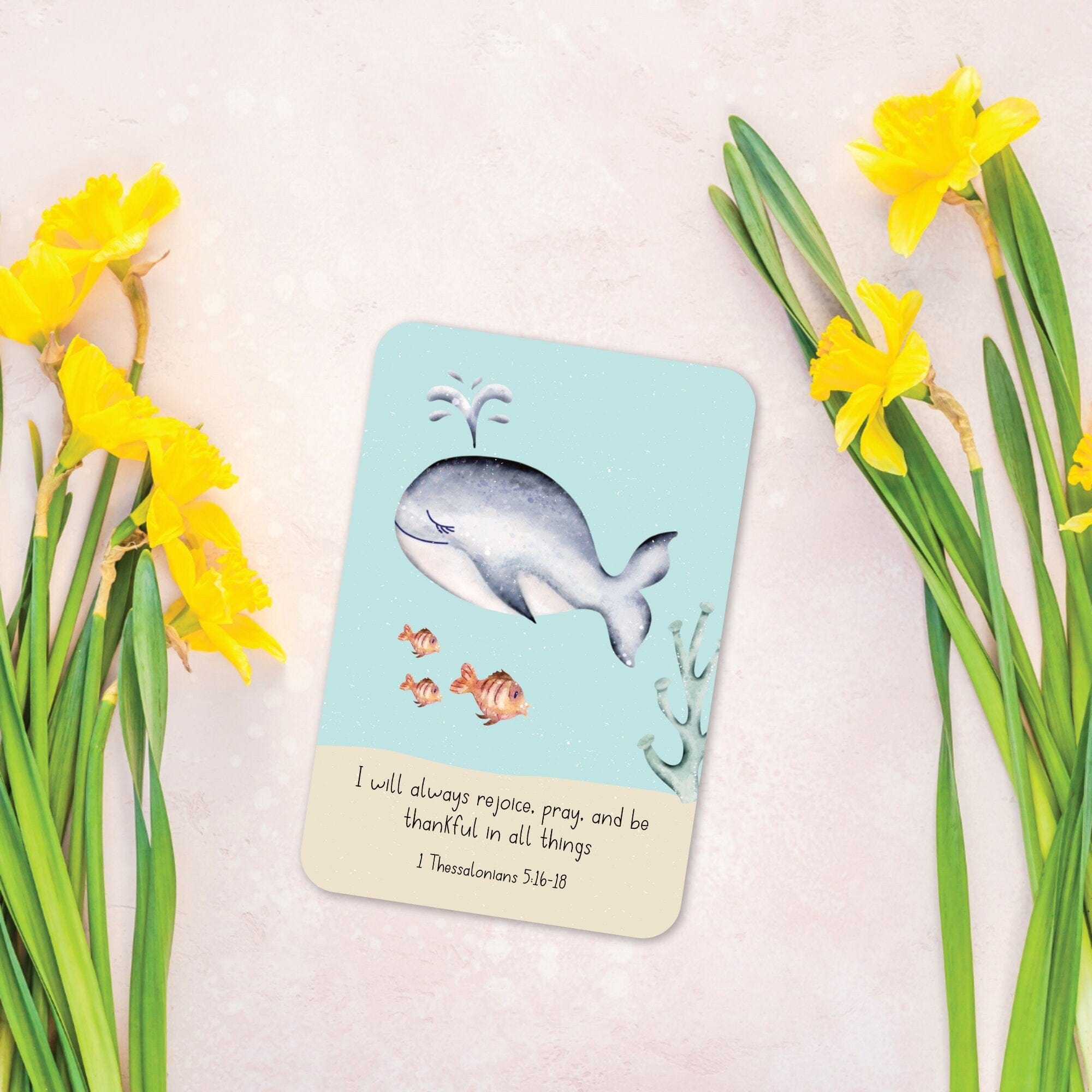 Ocean bible verse affirmation cards - Dolly and Fred Designs