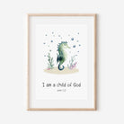 Ocean Bible Verse Nursery Print set - Dolly and Fred Designs