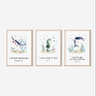 Ocean Bible Verse Nursery Print set - Dolly and Fred Designs