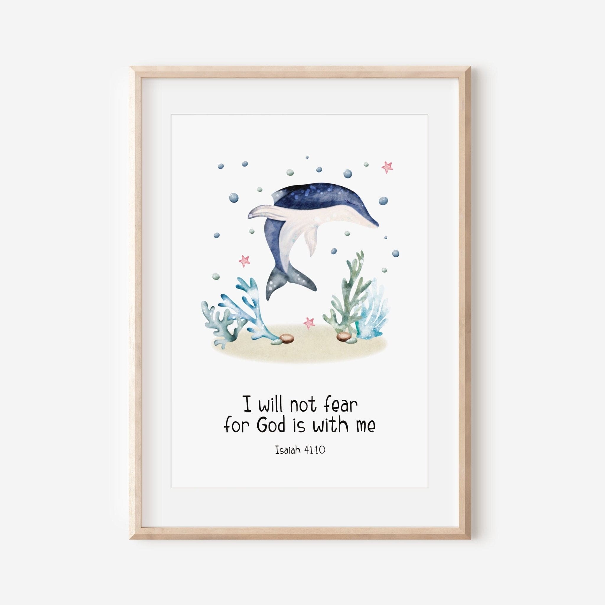 Ocean Bible Verse Nursery Print set - Dolly and Fred Designs