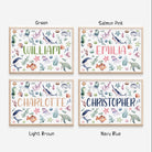 Ocean Nursery Name Print - Dolly and Fred Designs