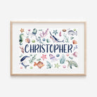 Ocean Nursery Name Print - Dolly and Fred Designs