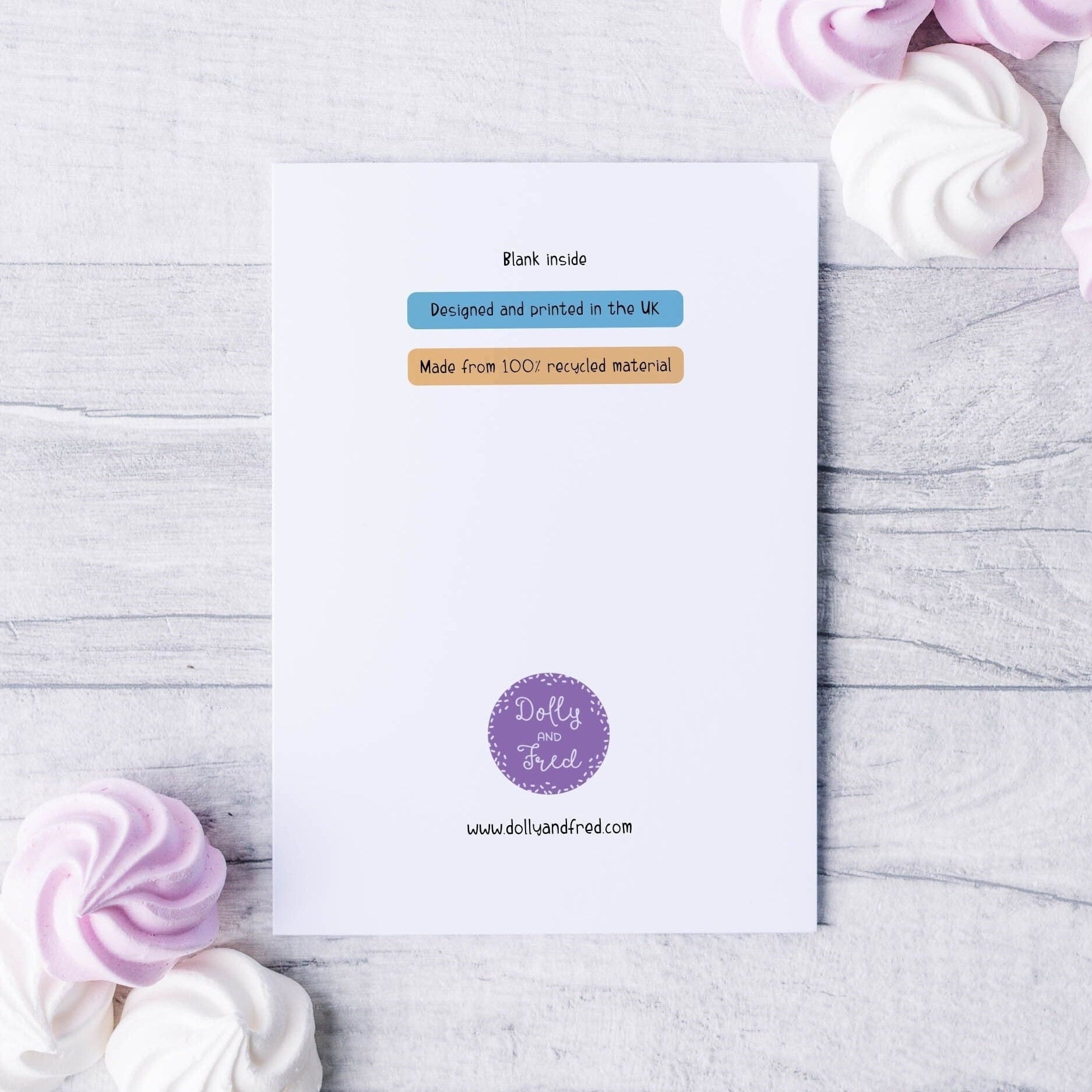 Pack of 5 bright Christmas cards - Dolly and Fred Designs