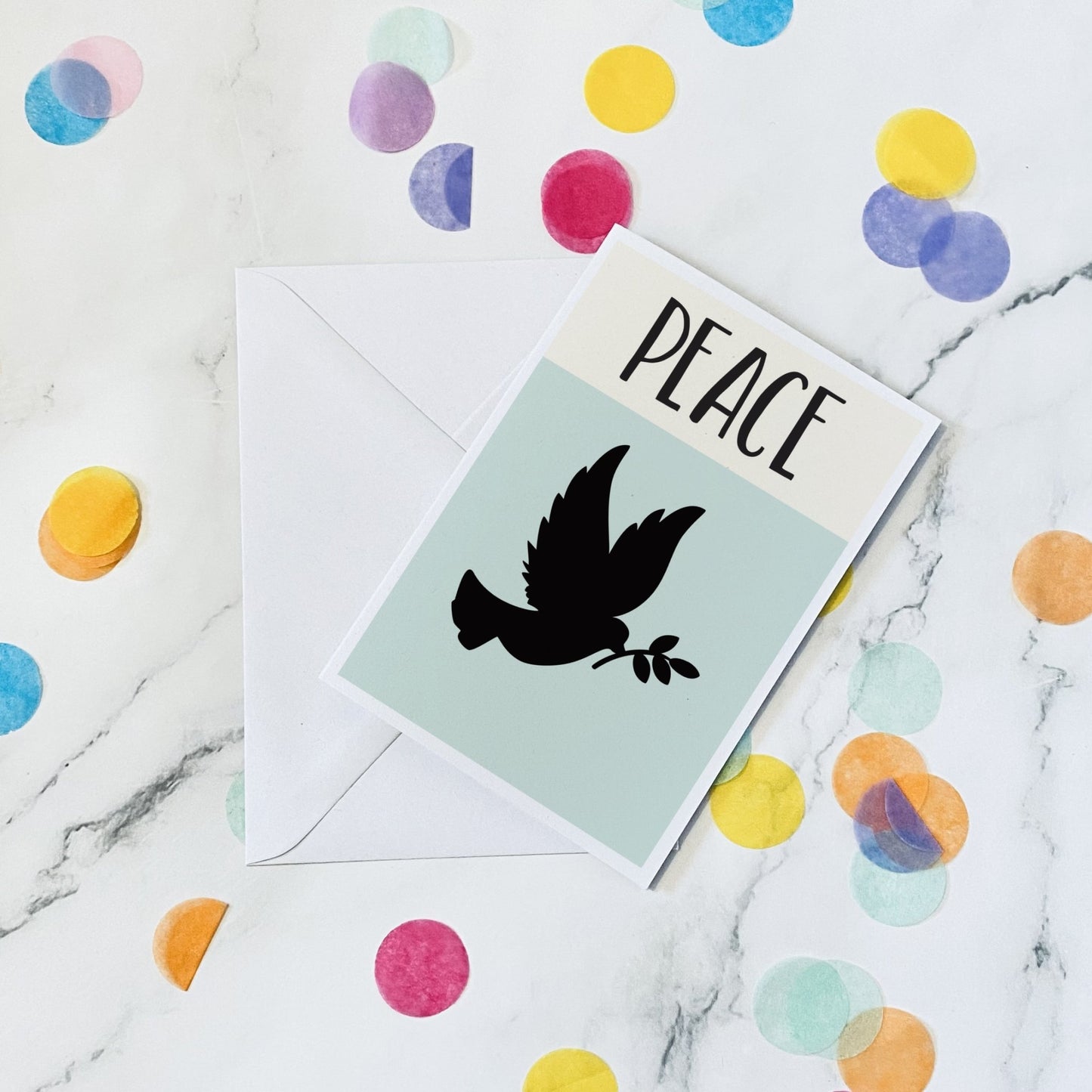 Peace Nativity scene christmas card - Dolly and Fred Designs