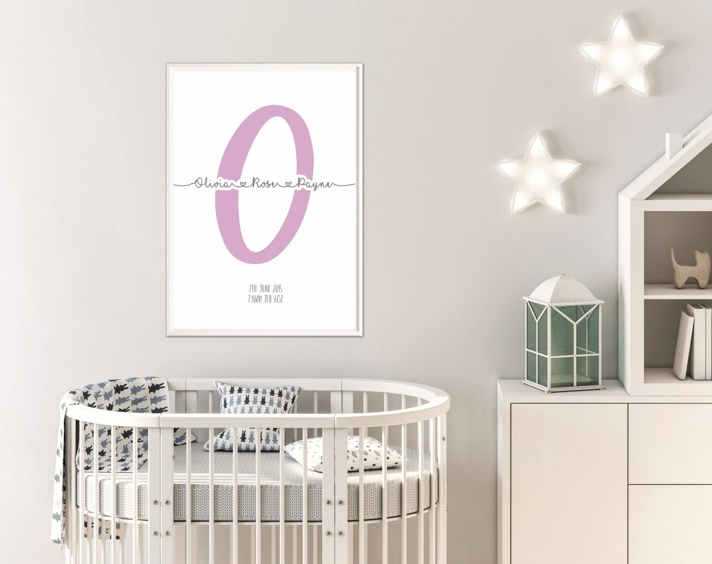 Personalised Birth Print - Dolly and Fred Designs